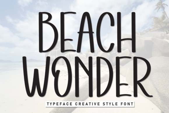 Beach Wonder Font: Clean Display Typography for Web Design