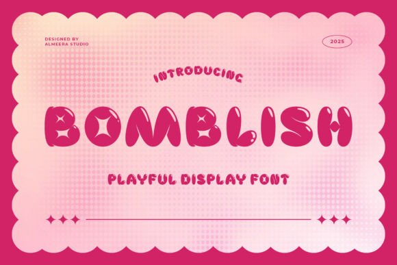 Bomblish Font: Playful Display Type for Crafts