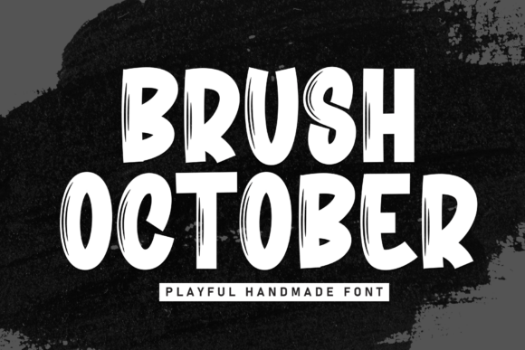 Brush October Font for Editorial Design