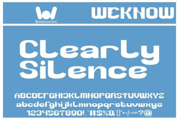 Clearly Silence Font: Bold Display Type for Digital Campaigns