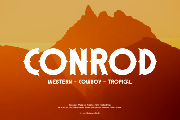 Conrod Font Review: Western Grit for Digital Campaigns
