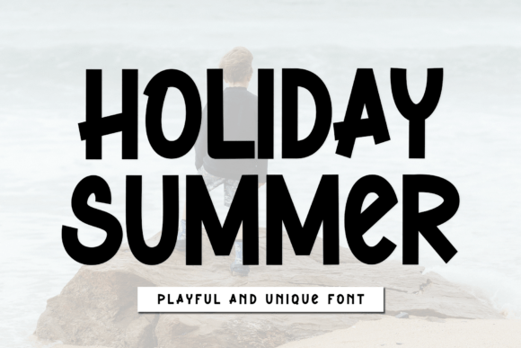 Holiday Summer Font: Neat Display Type for Crafts