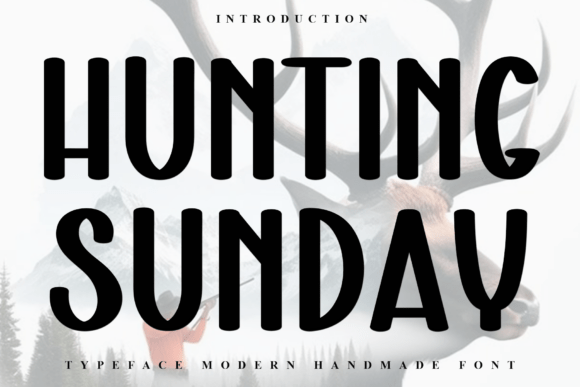 Hunting Sunday Font: A Soft Display Typeface for Editorial Design