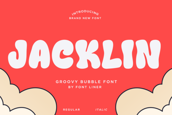 Jacklin Groovy Bubble Font for Handmade Crafts