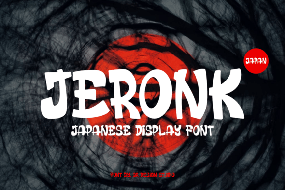 Jeronk Font: Asian-Style Display Typeface for Makers