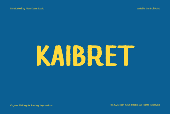 Kaibret: A Designer’s Take on This Display Font