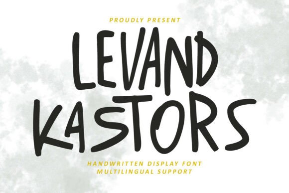 Levand Kastors Font for Editorial Design