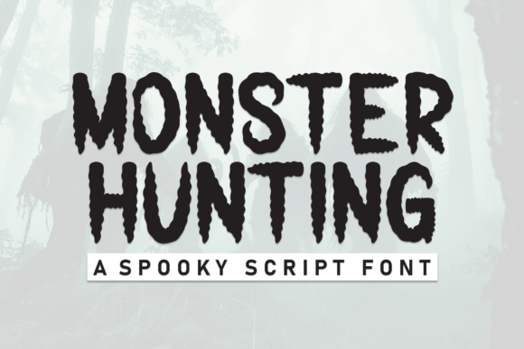 Monster Hunting Font: A Friendly Display Typeface for Makers