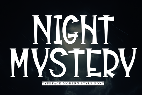 Night Mystery Font: Neat Display Type for Crafters