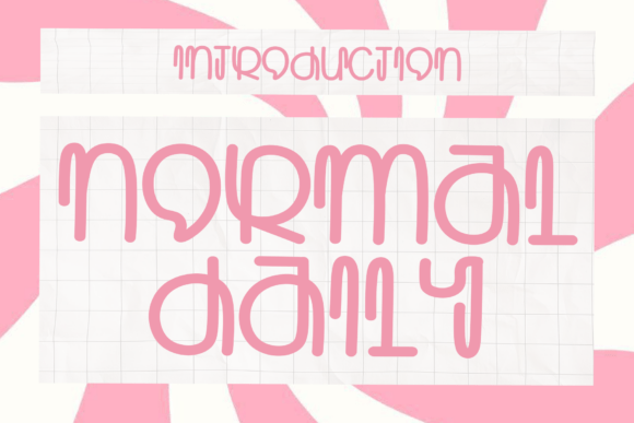 Normal Daily1 Font: A Playful Display Typeface for Branding