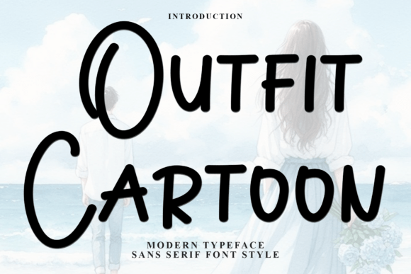 Outfit Cartoon Font: Festive Display Typography for Web Design