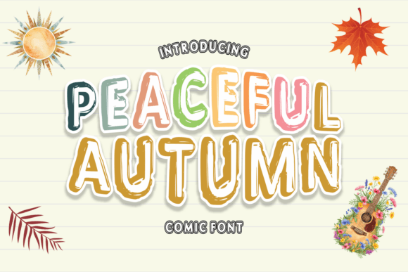 Peaceful Autumn Font for Editorial Design