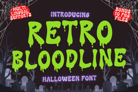 Retro Bloodline Font: Editorial Design with Mood