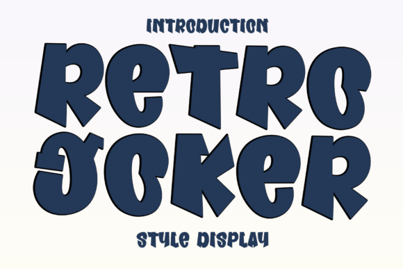 Retro Joker Font: A Friendly Display Typeface for Editorial Design