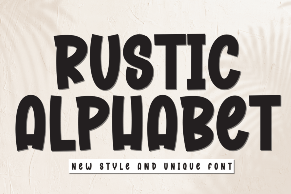 Rustic Alphabet Font for Web Design