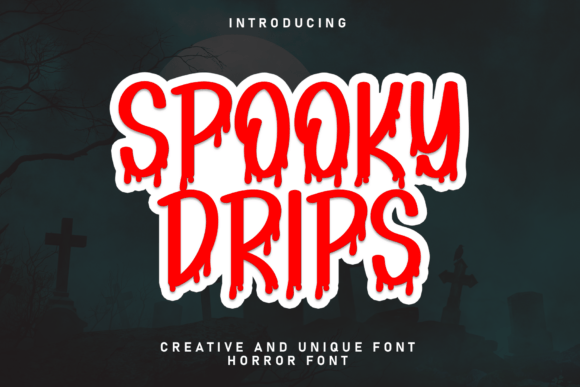 Spooky Drips Font: A Friendly Display Typeface for Branding