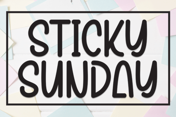 Sticky Sunday Font: Friendly Branding for Small Business