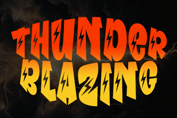 Thunder Blazing Font: Elevating Campaign Visuals